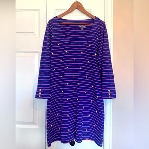 Lilly Pulitzer Striped Dress with Pearl Detail